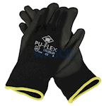 Universeel handschoenen pu-flex zwart M per paar