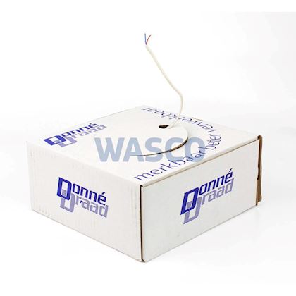 Dynamic thermostaatkabel 2x 0,8 mm wit op rol l= 100 m