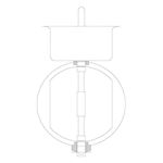 R-vent spiro safe regelklep Ø160 mm, sendzimir verzinkt
