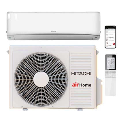 Hitachi airHome 800 wit binnen + buitenunit 3,5 kW R32 (incl. IR afstandsbediening en Wifi)