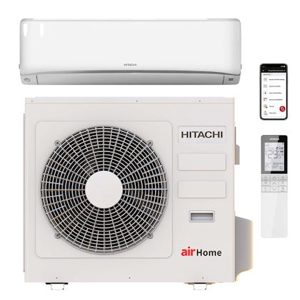 Hitachi airHome 800 wit binnen + buitenunit 5,0 kW R32 (incl. IR afstandsbediening en Wifi)