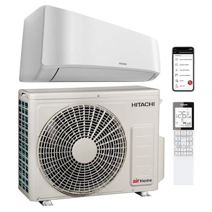 Hitachi airHome 400 binnen + buitenunit 2,0 kW R32 (incl. IR afstandsbediening en Wifi)