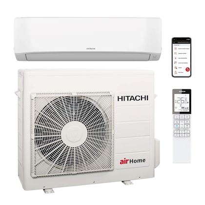 Hitachi airHome 400 binnen + buitenunit 6,0 kW R32 (incl. IR afstandsbediening en Wifi)