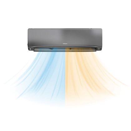 Hitachi airHome 800 binnenunit 1,8 kW R32 grijs (incl. IR afstandsbediening en Wifi) vóór Multi-split