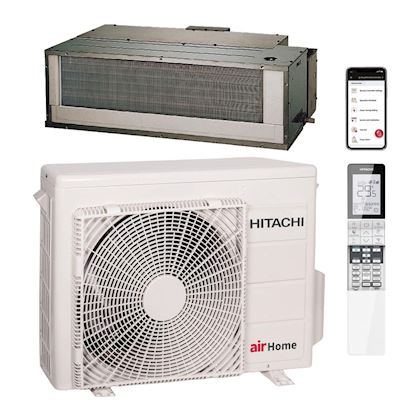 Hitachi airHome Ducted binnenunit + buitenunit 2,5 kW R32