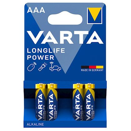 Varta AAA batterij LR03 4 stuks