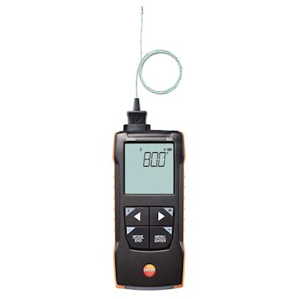 Testo 925 temperatuur-meetinstrument voor TE type K met app-koppeling