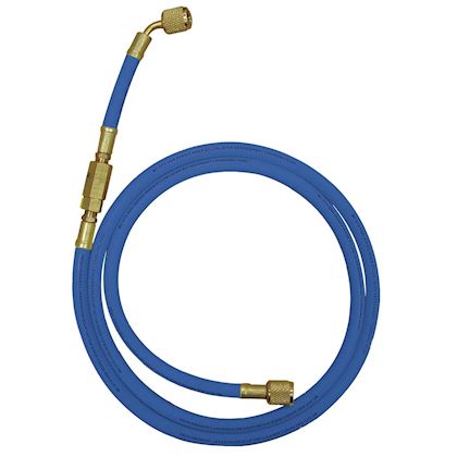 Mastercool standaard slang 90 cm blauw met afsluiter werkdruk 52 Bar 90263-36