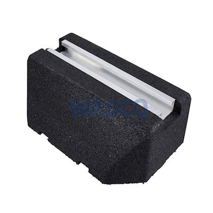 AircoBase opstellingsbalk recycled 250 mm rubberen demper met rail excl. bevestiging