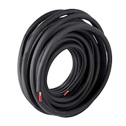 AircoTube koelleiding geïsoleerd Ø1/4" (rol van 30 meter) S230-B, zwart