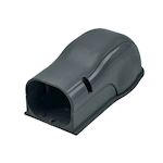 Inoac muur afdekkap 90° NW75-Z Antraciet RAL7016