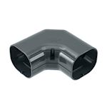 Inoac lange bocht 90° NE75-W Antraciet RAL7016