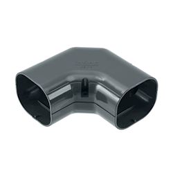 Inoac lange bocht 90° NE75-W Antraciet RAL7016