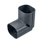 Inoac stijgende lange bocht buiten 90° NC-75-Z Antraciet RAL7016