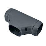 Inoac T-stuk incl. 2 x verloop 60 NT-75-Z Antraciet RAL7016