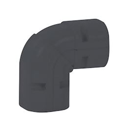 Inoac verstelbare stijgende bocht 45-90° NZ-75-Z Antraciet RAL7016