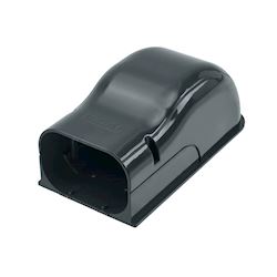 Inoac muur afdekkap 90° NW100-Z Antraciet RAL7016