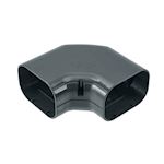 Inoac platte bocht 90° NE-100-Z Antraciet RAL7016