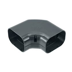 Inoac platte bocht 90° NE-100-Z Antraciet RAL7016