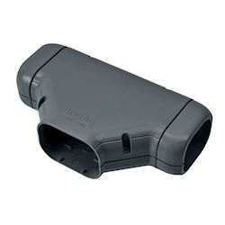 Inoac T-stuk incl. 2 x verloop NT-100-Z Antraciet RAL7016