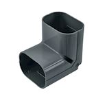 Inoac stijgende lange bocht buiten 90° NC-100-Z Antraciet RAL7016