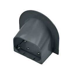 Inoac plafond/wand eindstuk NA-100-Z Antraciet RAL7016