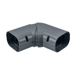 Inoac verstelbare platte bocht 45-90° NX-100-Z Antraciet RAL7016