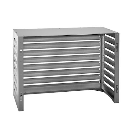 Evolar Evo-cover omkasting Small licht antraciet aluminium gepoedercoat 700 x 1000 x 500 mm + condensorschot en opstelvoetjes