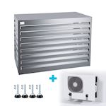 Evolar Evo-cover omkasting Medium licht antraciet aluminium gepoedercoat 800 x 1100 x 550 mm + condensorschot en opstelvoetjes