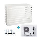 Evolar Evo-cover omkasting Large wit aluminium gepoedercoat 1100 x 1200 x 650 mm + condensorschot en opstelvoetjes