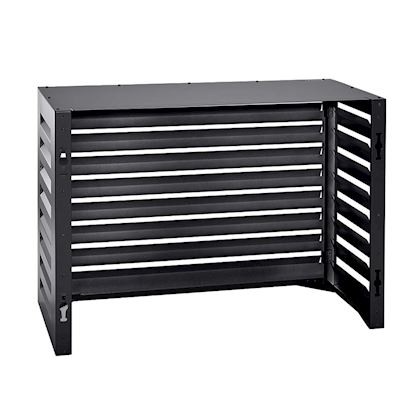 Evolar Evo-cover omkasting Small zwart aluminium gepoedercoat 700 x 1000 x 500 mm + condensorschot en opstelvoetjes
