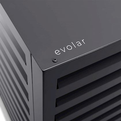 Evolar Evo-cover omkasting Medium zwart aluminium gepoedercoat 800 x 1100 x 550 mm + condensorschot en opstelvoetjes