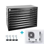 Evolar Evo-cover omkasting Medium zwart aluminium gepoedercoat 800 x 1100 x 550 mm + condensorschot en opstelvoetjes