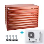 Evolar Evo-cover omkasting Small steenrood aluminium gepoedercoat 700 x 1000 x 500 mm + condensorschot en opstelvoetjes