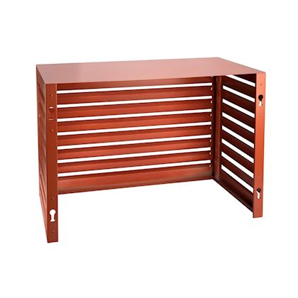 Evolar Evo-cover omkasting Large steenrood aluminium gepoedercoat 1100 x 1200 x 650 mm + condensorschot en opstelvoetjes