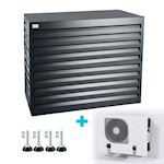 Evolar Evo-cover omkasting Medium donker antraciet aluminium gepoedercoat 800 x 1100 x 550 mm + condensorschot en opstelvoetjes