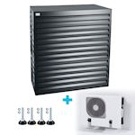 Evolar Evo-cover omkasting Large antraciet donker aluminium gepoedercoat 1100 x 1200 x 650 mm + condensorschot en opstelvoetjes