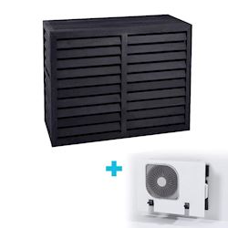 Evolar Evo-cover omkasting Medium houtskool grijs 800 x 1100 x 550 mm + condensorschot