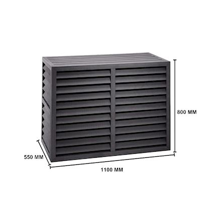Evolar Evo-cover omkasting Medium houtskool grijs 800 x 1100 x 550 mm + condensorschot