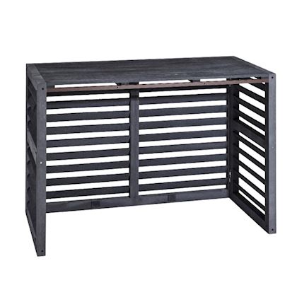 Evolar Evo-cover omkasting Large houtlook houtskool grijs 1100 x 1200 x 650 mm + condensorschot