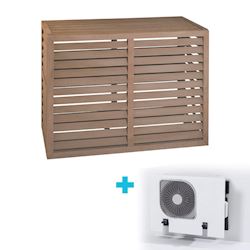 Evolar Evo-cover omkasting Small houtlook teak 700 x 1000 x 500 mm + condensorschot