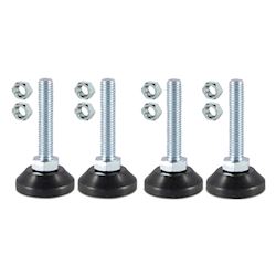 Evolar rubberen opstelvoetjes h=100 mm (set a 4 stuks)