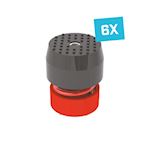 Soleco trillingsdemperset Rood 170kg M8 voor warmtepomp met 3 montagevoeten  (6 stuks)