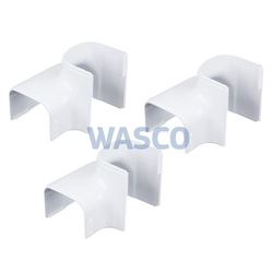 Tecnosystemi Optima rechter bocht verticaal/horizontaal MRD62 Zuiverwit RAL9010