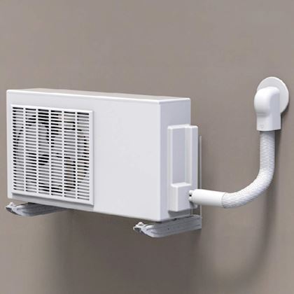 Tecnosystemi leidingbeschermkit + muurafdekkap l=700 mm t.b.v. Optima 102 mm Wit KRQ