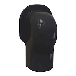 Tecnosystemi Optima muur afdekkap TMQ75 Zwart RAL9005