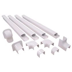 Tecnosystemi 11-delige leidinggoot+accessoiresset Zuiverwit RAL9010