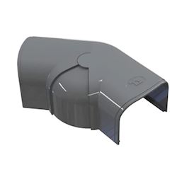 Tecnosystemi Optima platte bocht verstelbaar 80°-140° CPS102 Antraciet RAL7016
