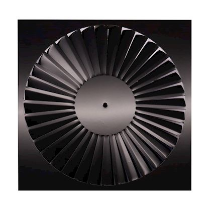 AircoFlow wervelrooster zwart SDB-600 RAL 9005