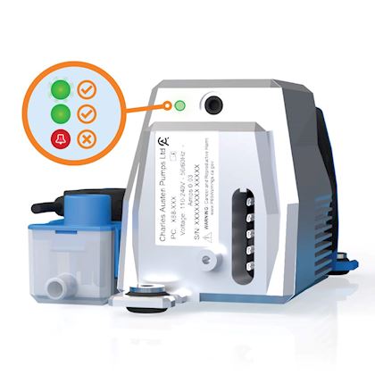 BlueDiamond MiniBlue V2 condenspomp + R-reservoir max. 5 l/u opvoerhoogte max. 8 m